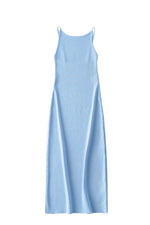 Bodycon Midi Dress - Blue / S