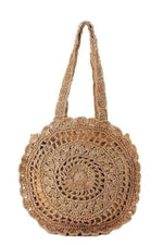Knitted Round Beach Tote