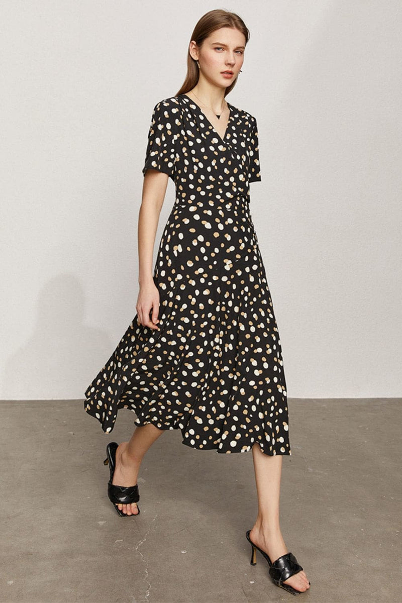 Polka Dot Midi Dress