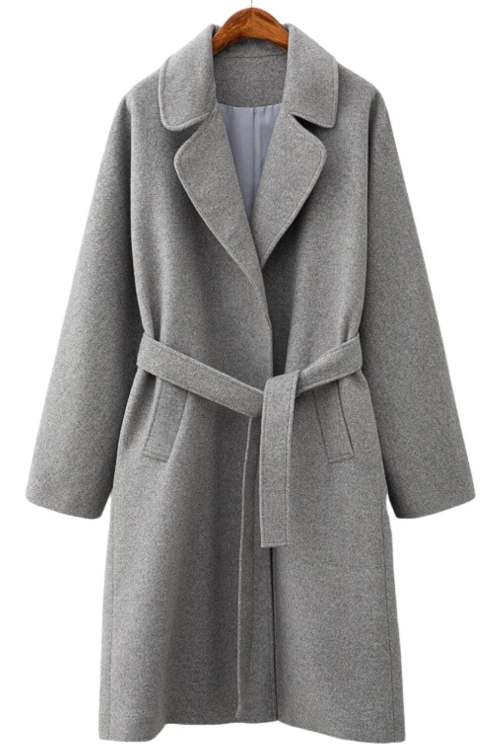 Wool Coat - Gray / M