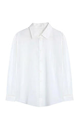 Button Down Shirt - Solid White / S