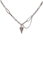 Heart Pendant Necklace - Steel