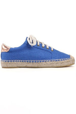 Lace-Up Espadrille Sneakers - Blue / US 6 | EU 36