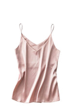 Satin Camisole Top - Pink / M