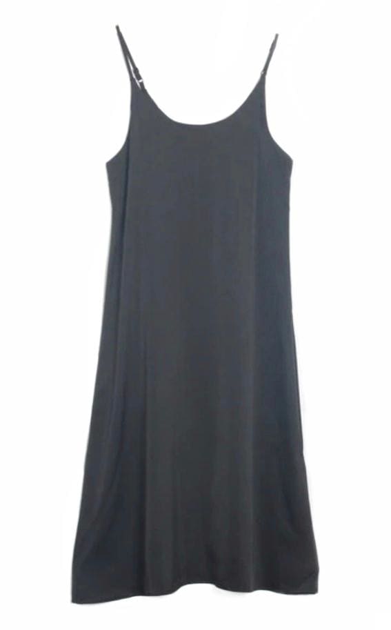 Slip Midi Dress - Black / S