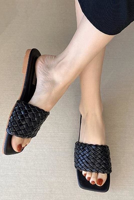 Slide Woven Sandals