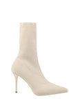 Sock Ankle Boots - Ivory / 34