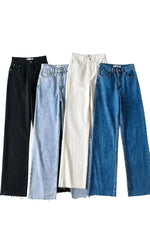 Wide Leg Full Length Jeans